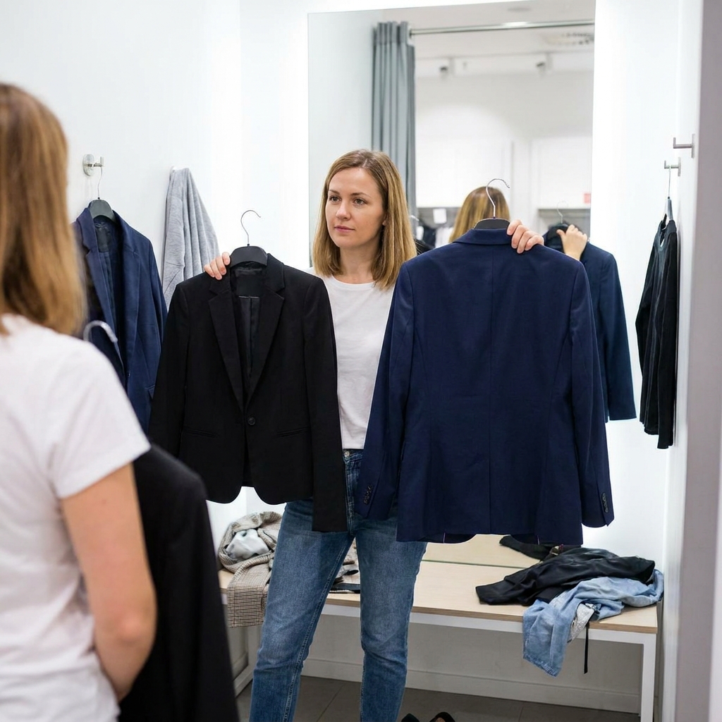 Сравнение размеров Zara — примерка двух вариантов
